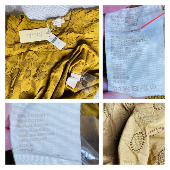 NWT Anthropologie x Let Me Be - Aiko Ruffled Blouse Top 8 - Picture 8 of 12